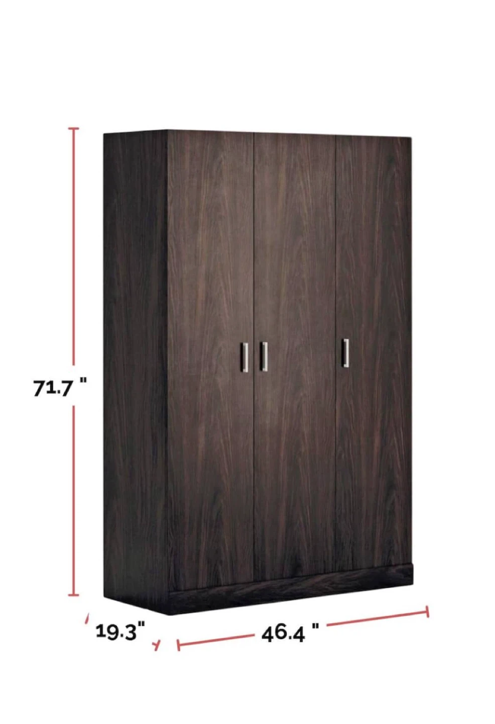 Dark Wood Wardrobe - photo 2