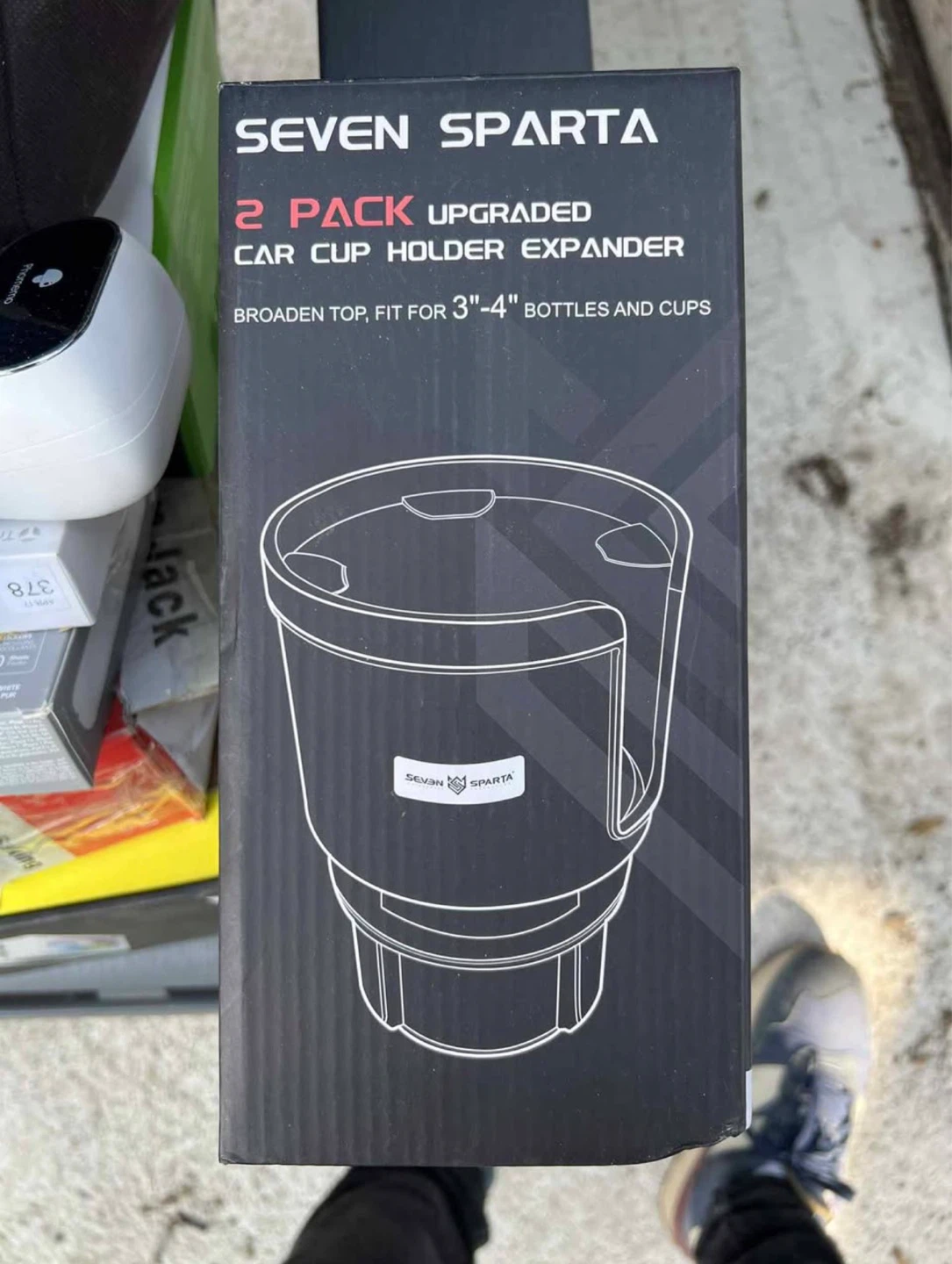 Seven Sparta 2 Pack Car Cup Holder Expander