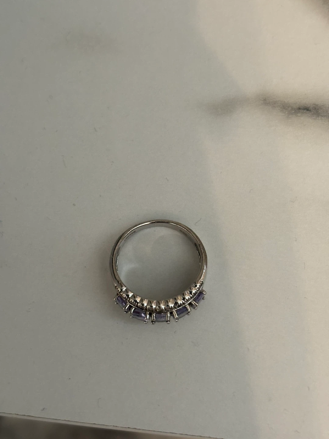 Sterling Silver Tanzanite & Diamond Ring - 1.42 CTW - photo 3
