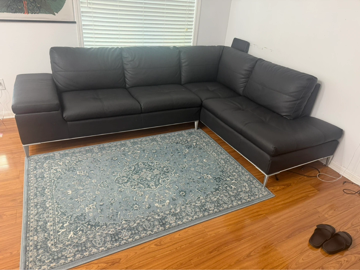 Andrew Modern Right-Facing Sectional Sofa with Storage - photo 2
