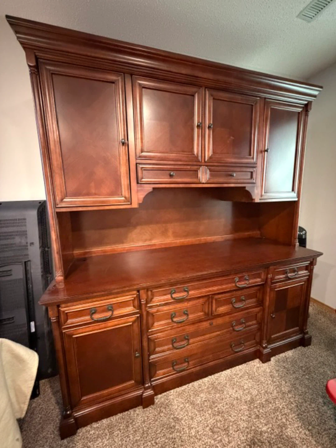 7 piece Solid wood executive office furniture