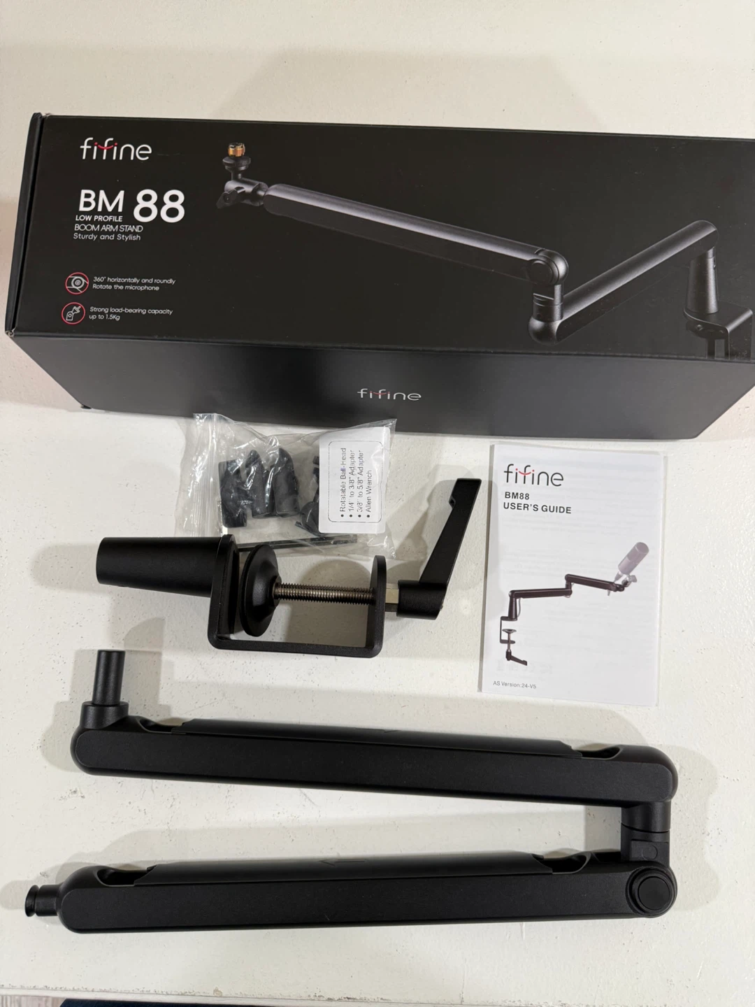 FIFINE BM88 Low Profile Boom Arm Stand