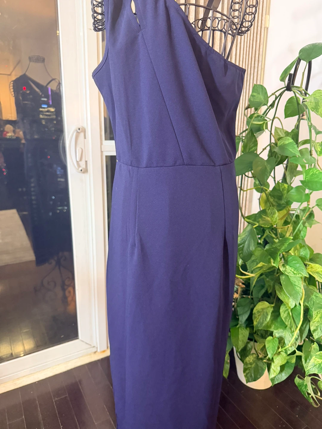 Chic Navy One-Shoulder Dress - photo 2