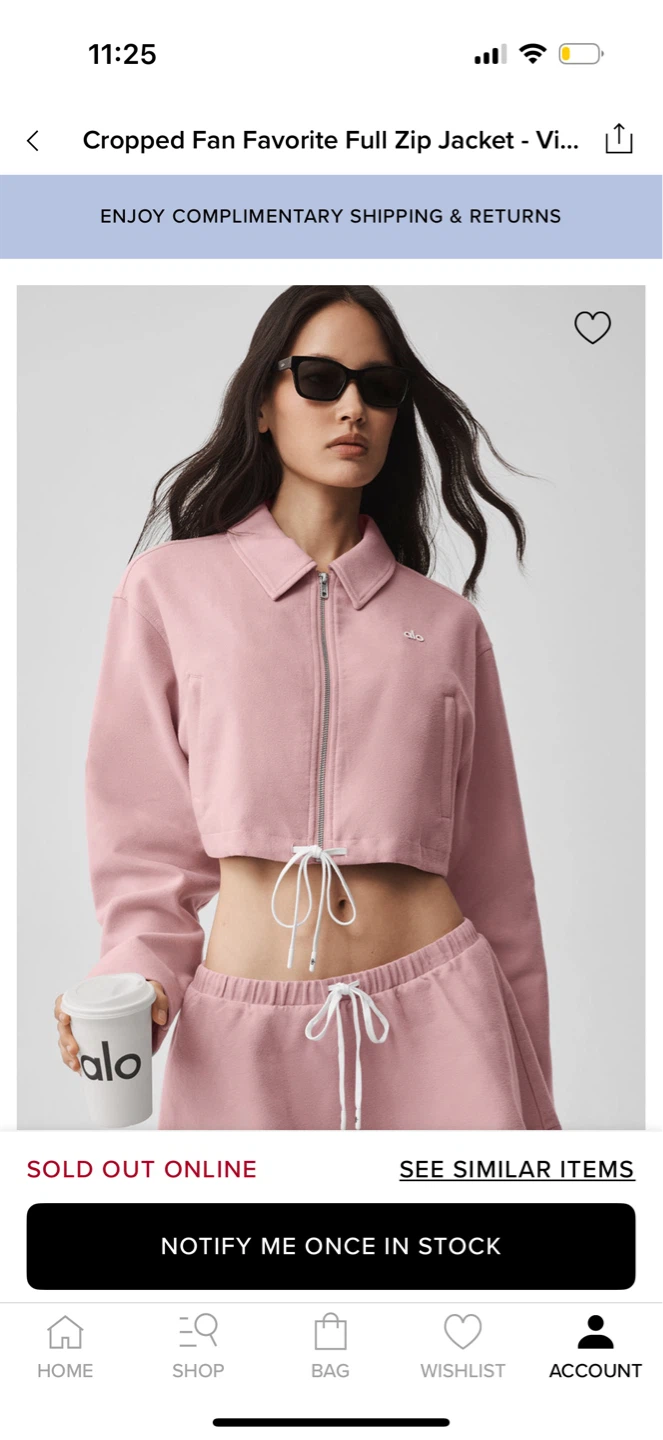 Alo Pink Jacket (s size) - photo 2