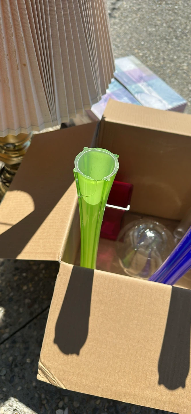 Vases - Green, White, and Blue Glass - photo 2