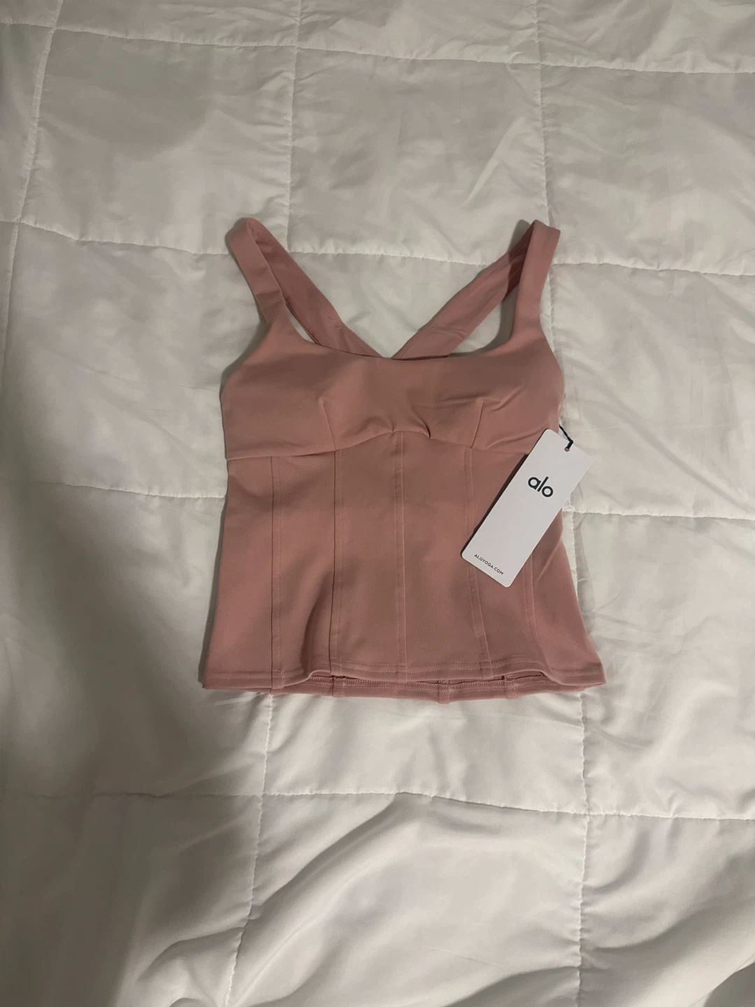 Alo pink top (new ,s size)