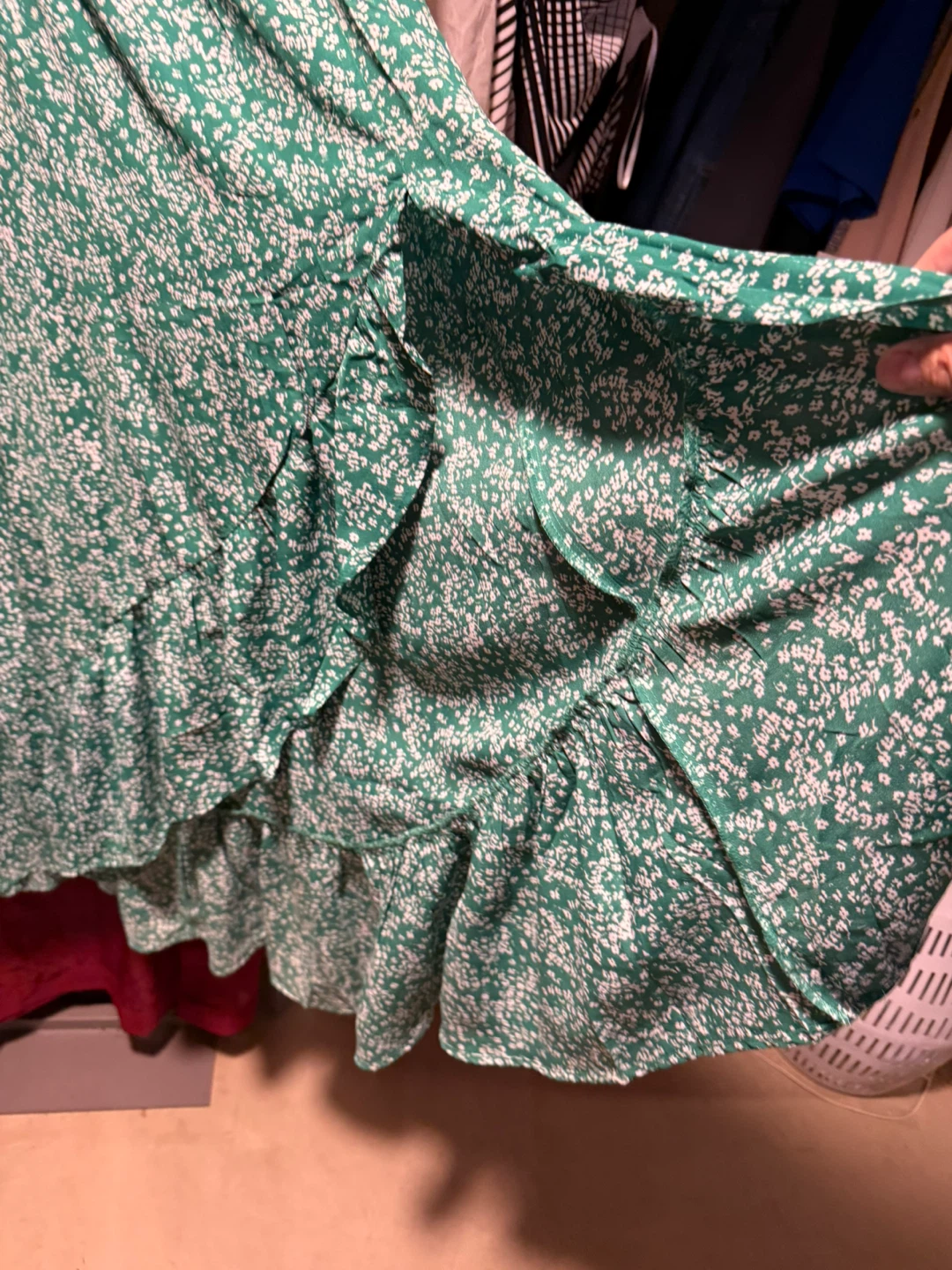Lulus Green Floral Print Smocked Maxi Dress - photo 4