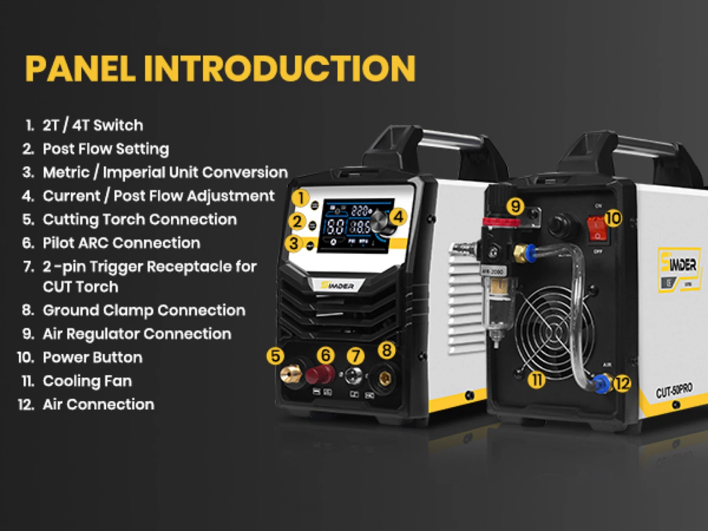 Simder CUT-50PRO Pilot Arc Plasma Cutter - photo 2