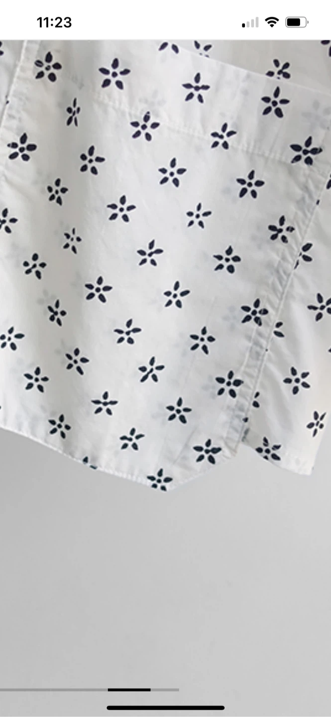 Calvin Klein Women's White Floral Print Button-Up Shirt - photo 2