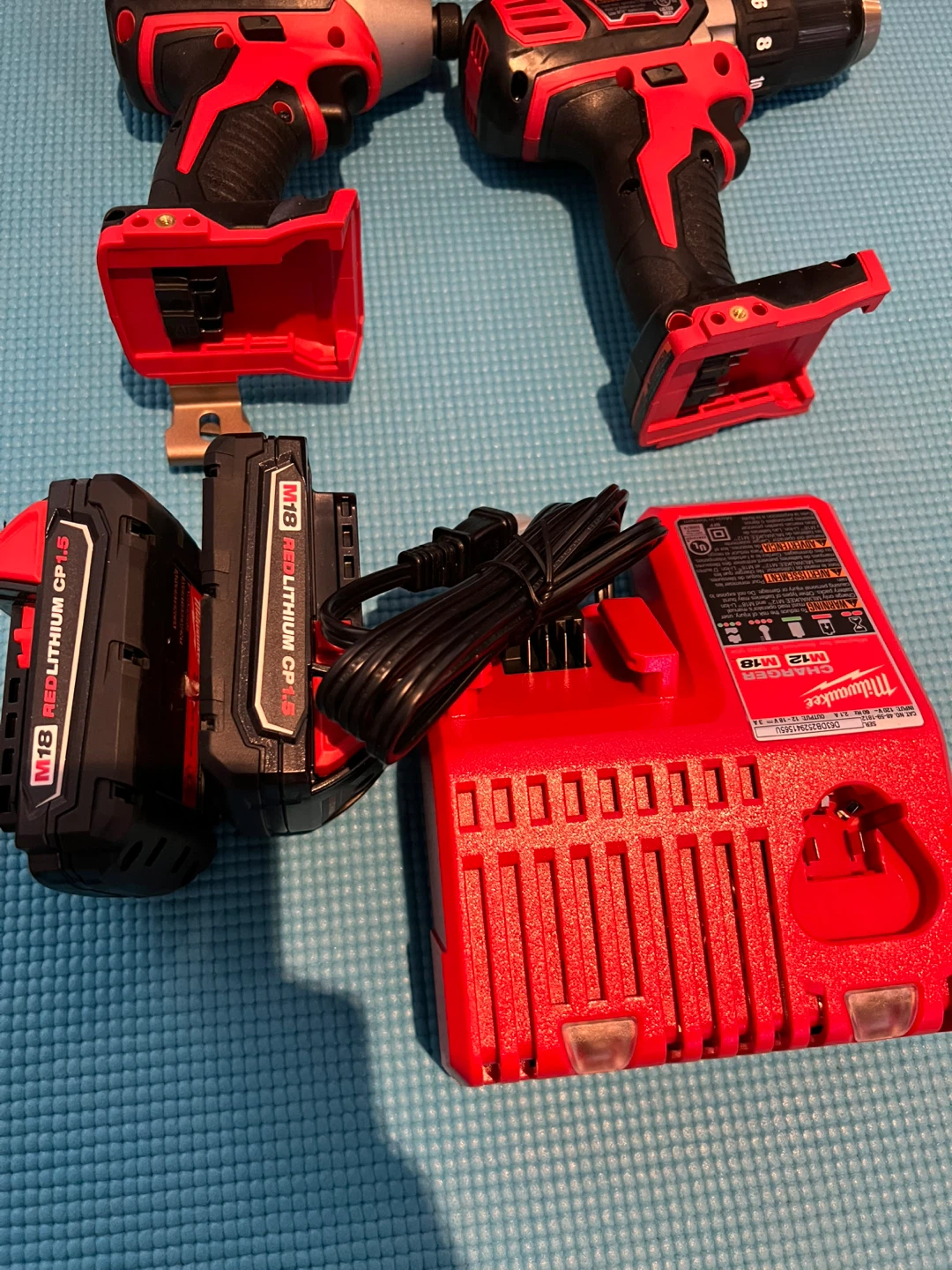 Milwaukee M18 Cordless Drill and Impact Driver Combo Kit - photo 2