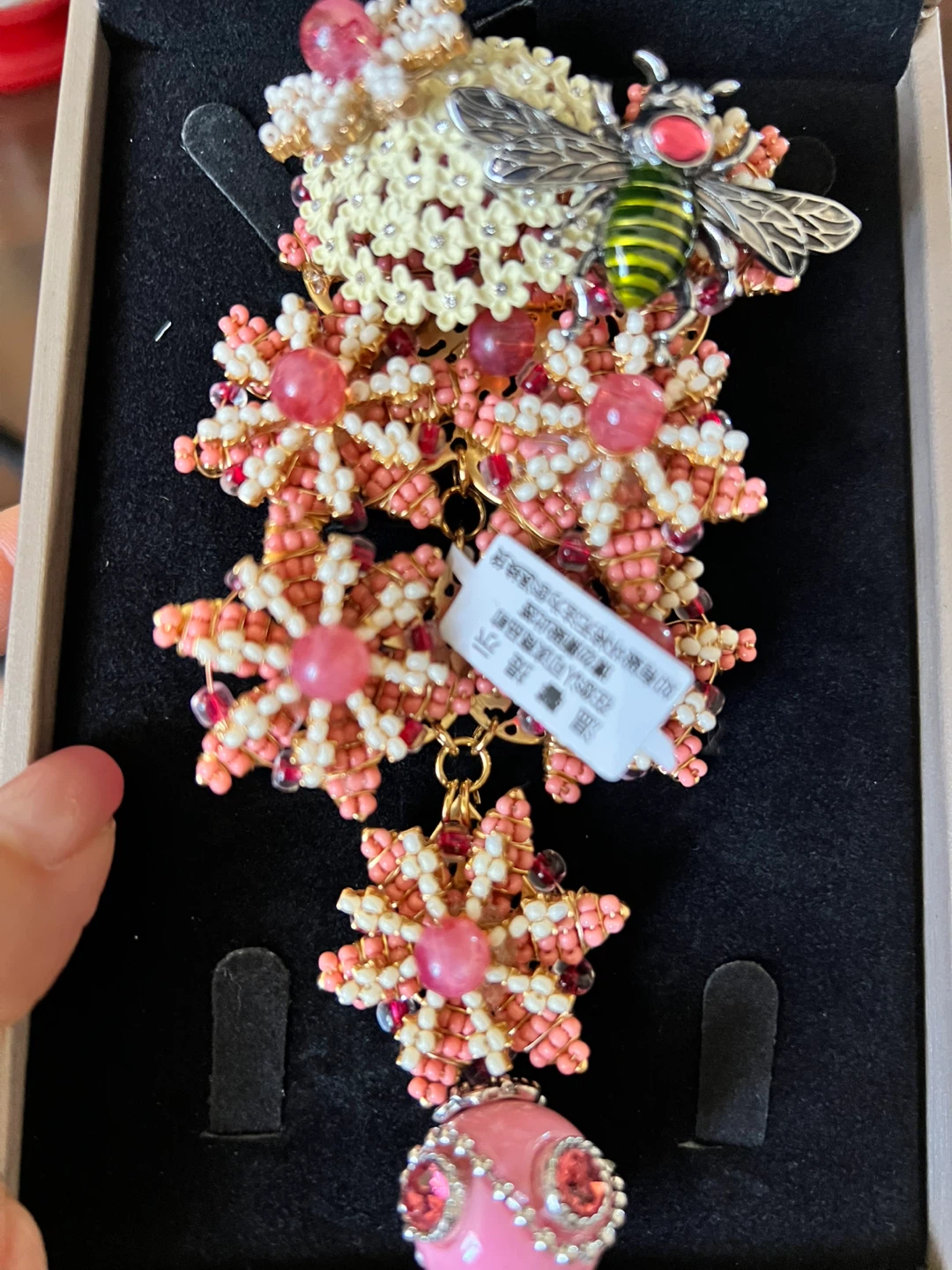 Bejeweled Bee Charm Brooch - photo 2