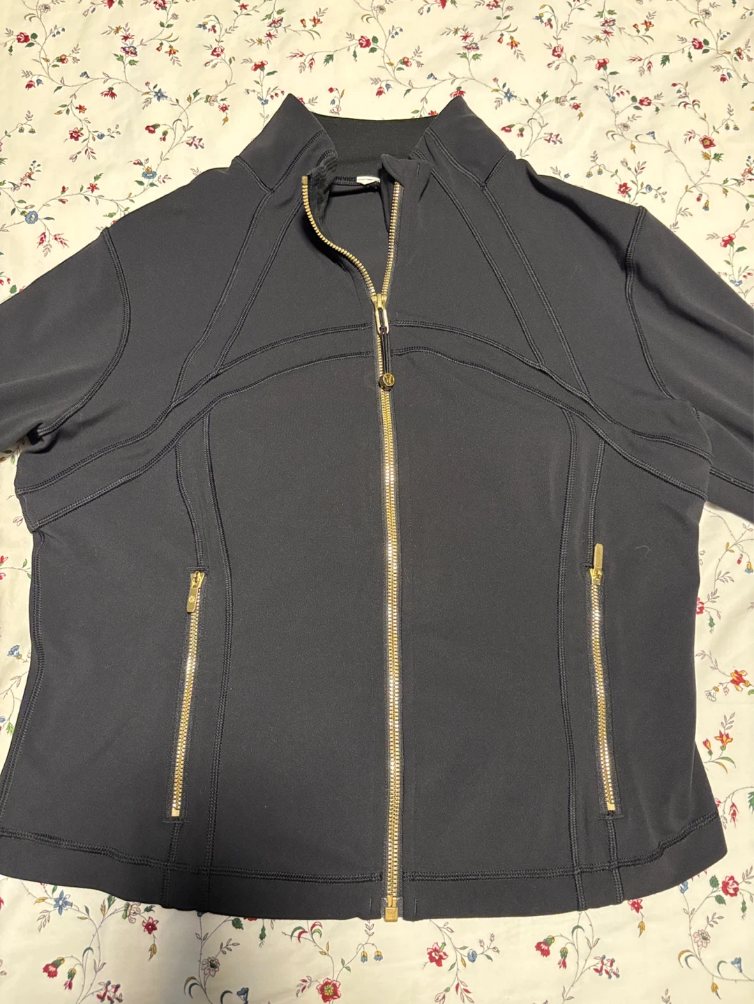Lululemon Black Full Zip Jacket with Gold Hardware - photo 4