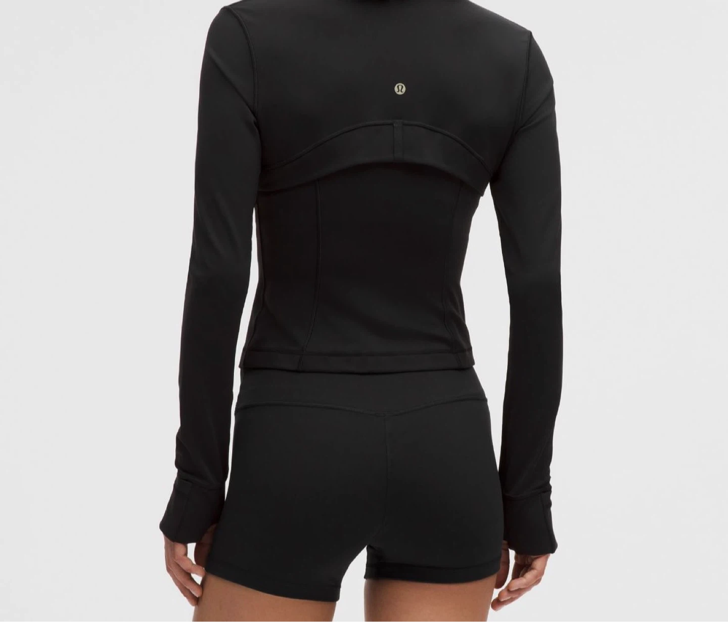 Lululemon Black Full Zip Jacket with Gold Hardware - photo 2
