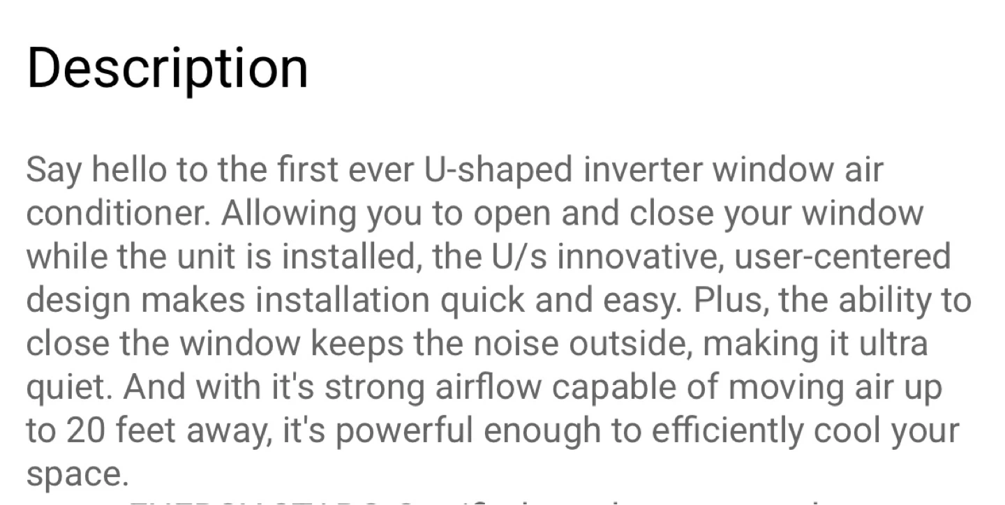 Midea U Shaped Window Air Conditioner - photo 2
