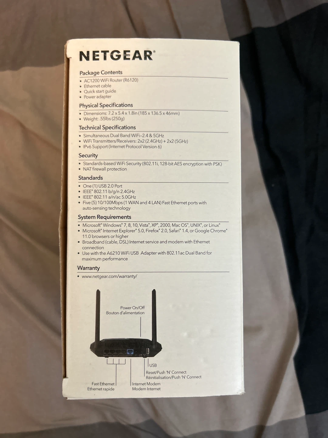 NETGEAR AC1200 WiFi Router R6120 - photo 2
