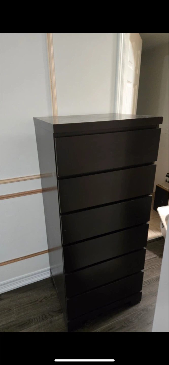 Dark Brown 7-Drawer Dresser