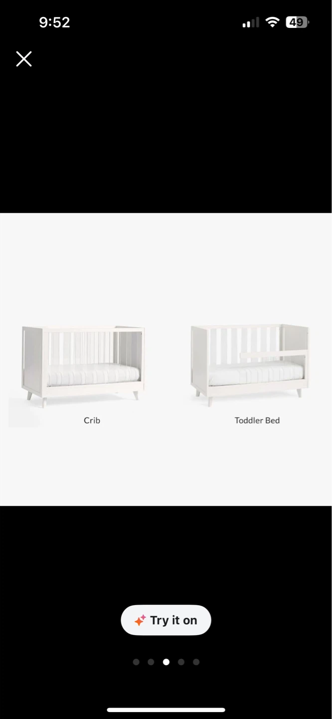 Pottery Barn Sloan crib (includes toddler rails!) - photo 5