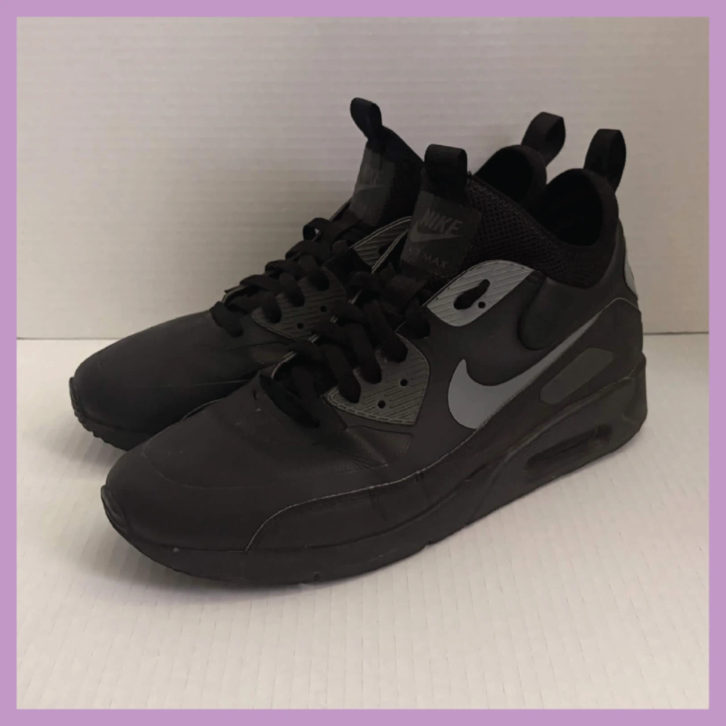 Air Max 90 Mid | Black and Grey | Mens 9.5 | READ DESCRIPTION