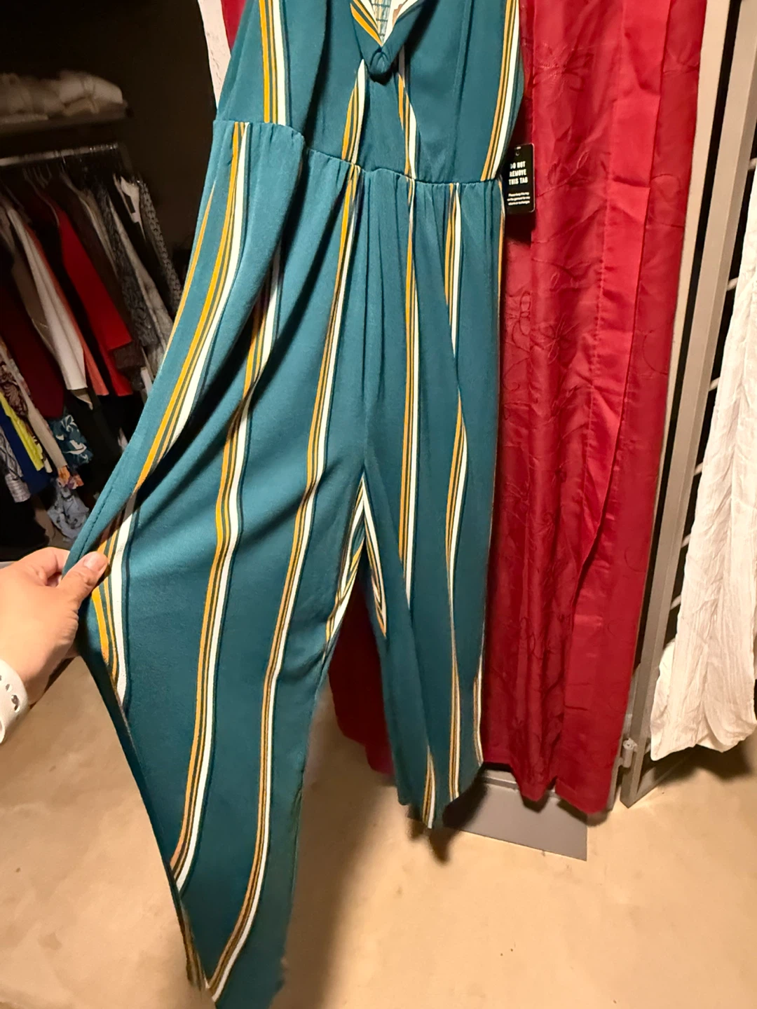 EXPRESS Striped Jumpsuit - photo 4