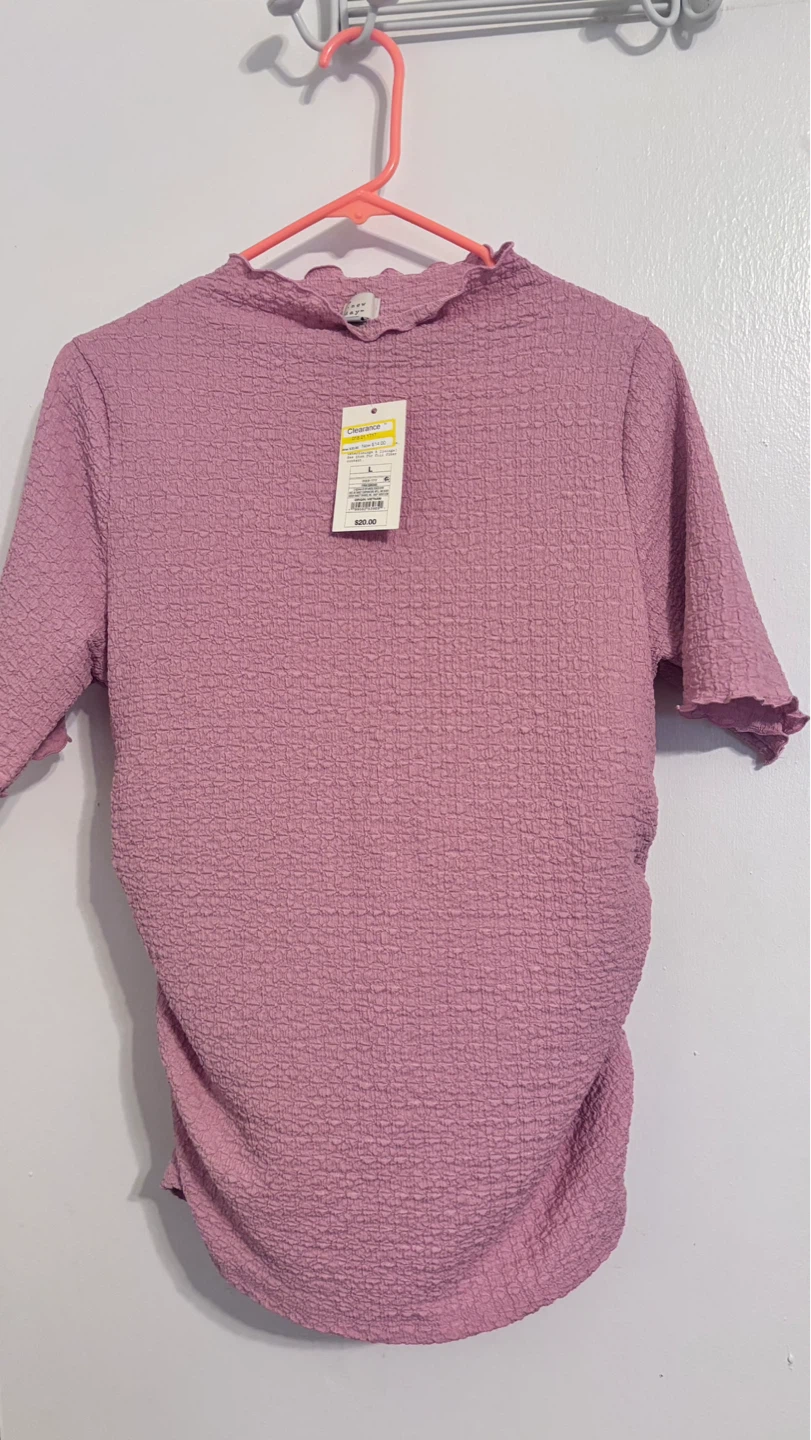 A New Day Lilac Textured Mock Neck Top - photo 2