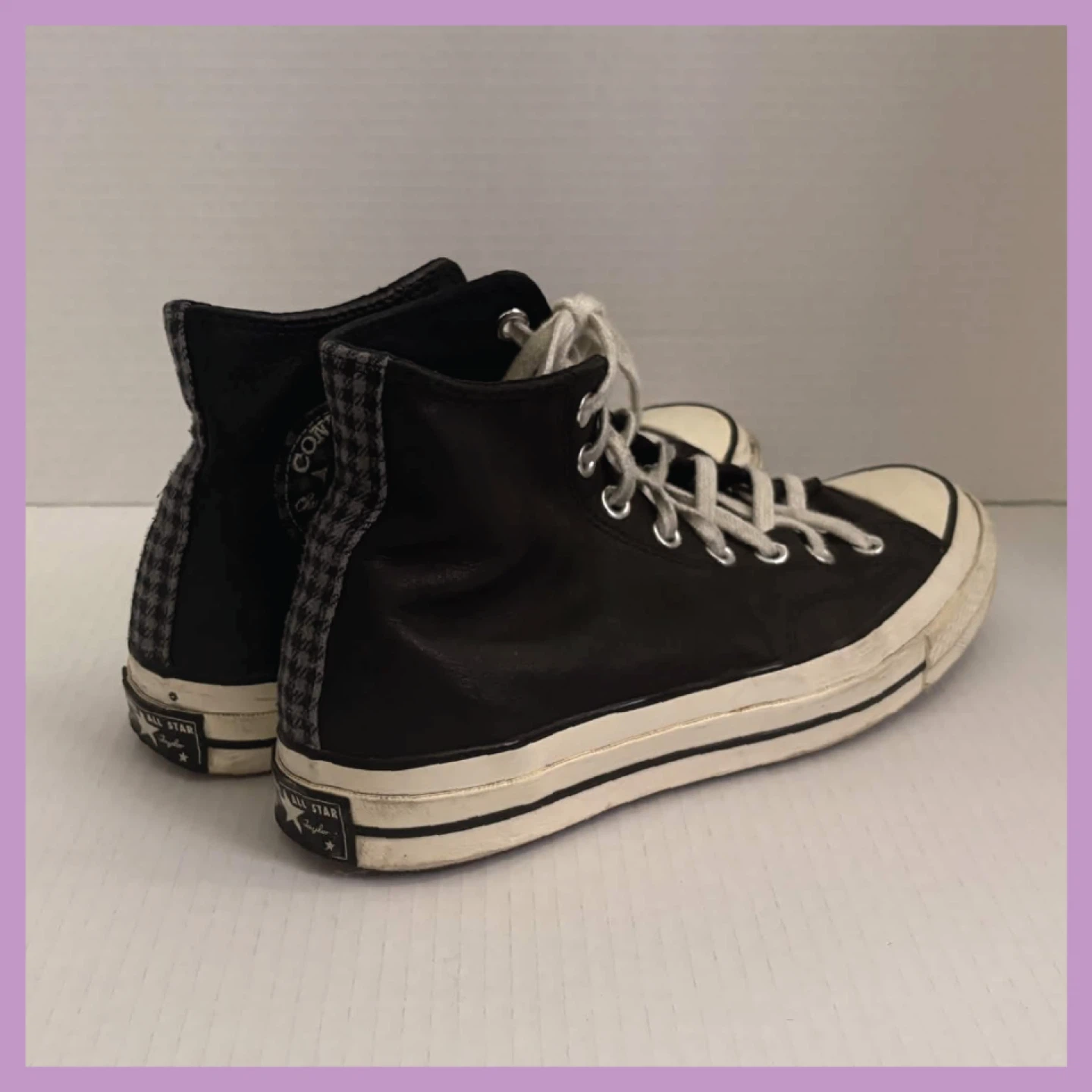Converse | Black and White | Mens Size 8 | READ DESCRIPTION - photo 2