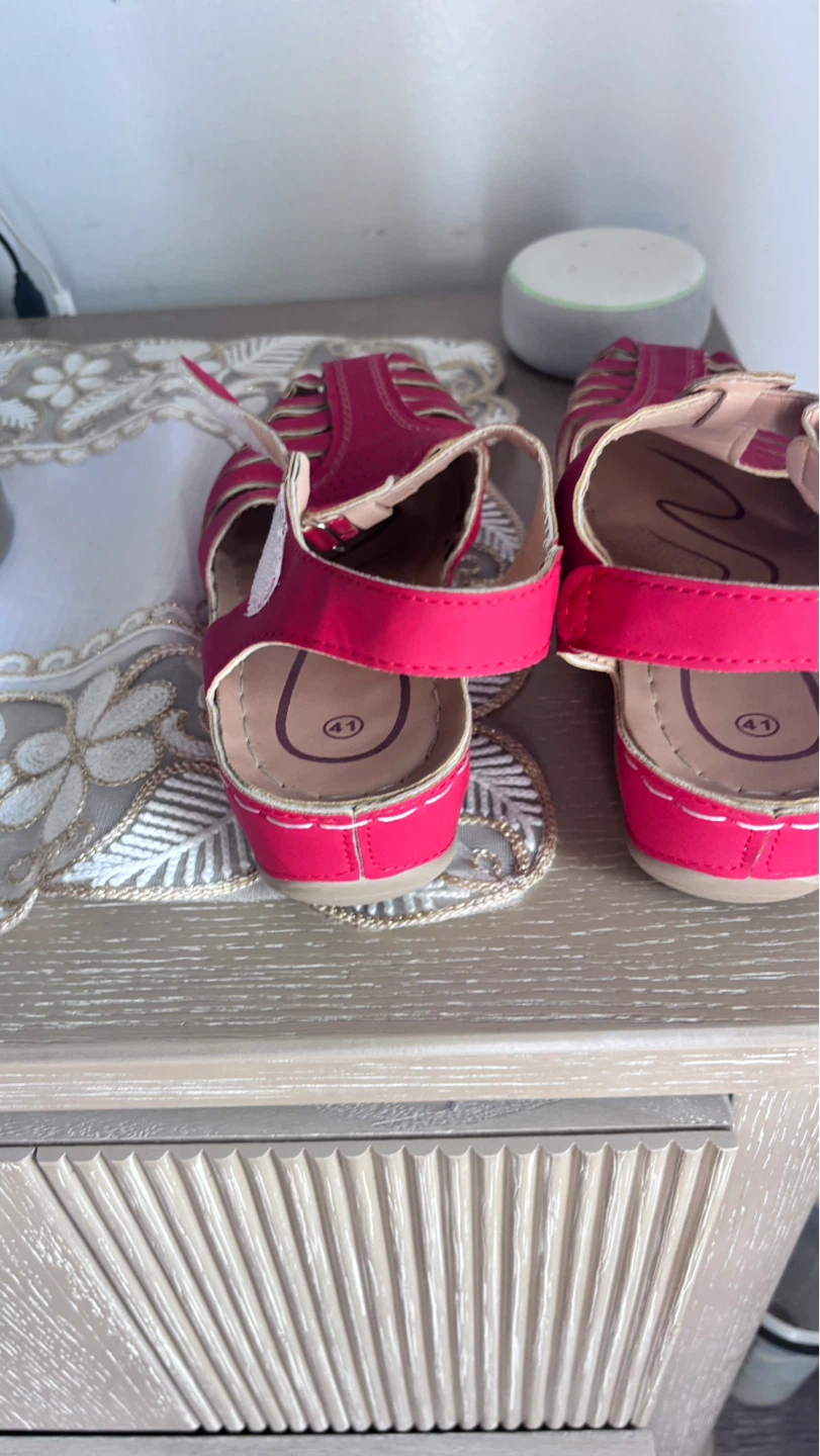 Women's Fuchsia Strappy Sandals Size 41 - photo 3
