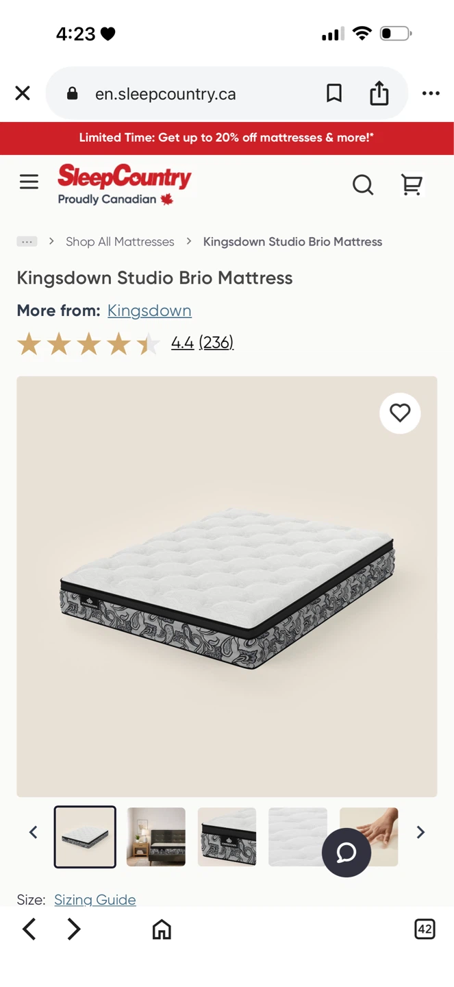 Sleep country Kingsdown Mattress - photo 5