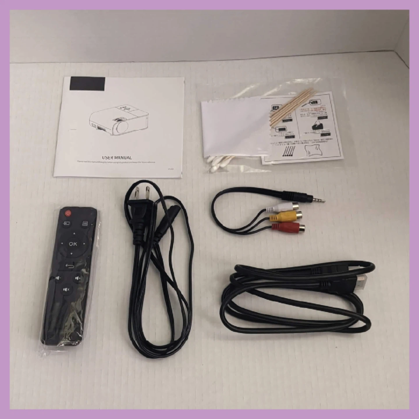 1080p Projector | White | READ DESCRIPTION - photo 5