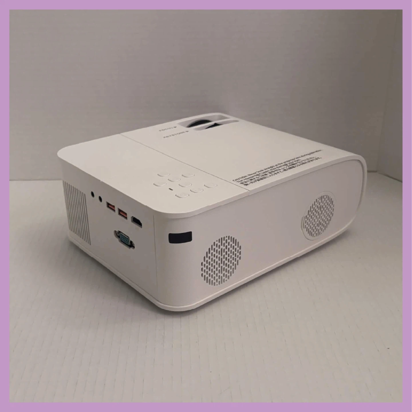 1080p Projector | White | READ DESCRIPTION - photo 2