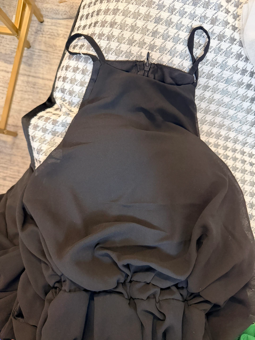 Black halter neck padded jumpsuit - photo 2