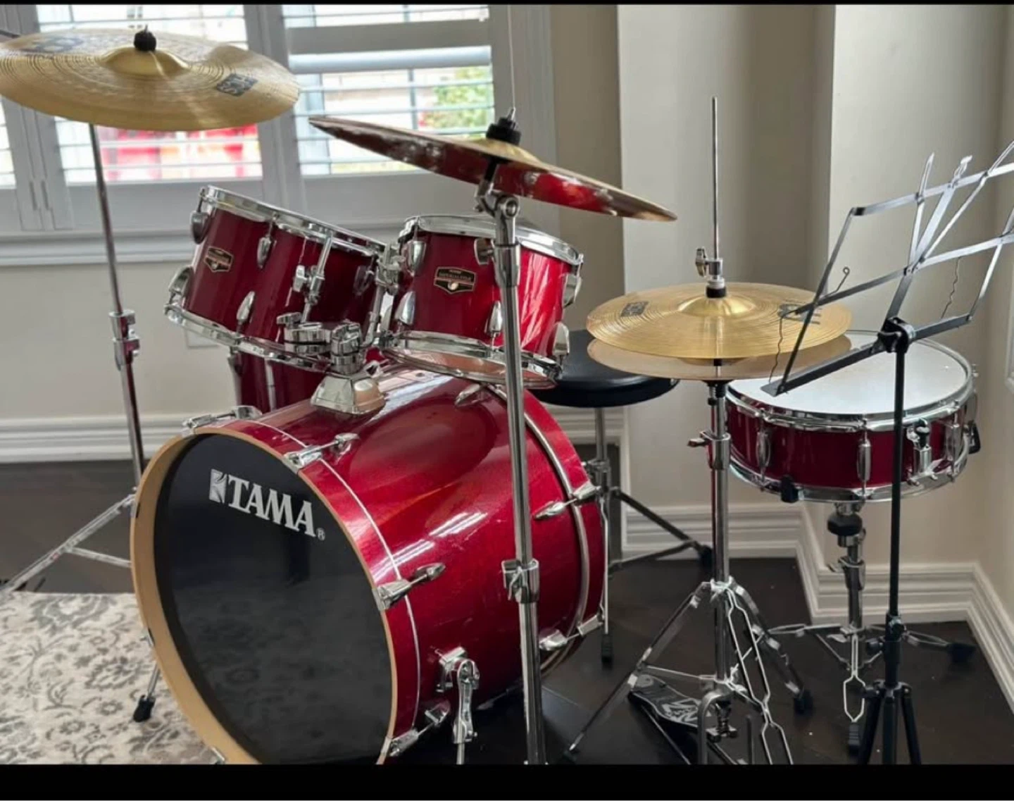 Tama Drum Set - Red