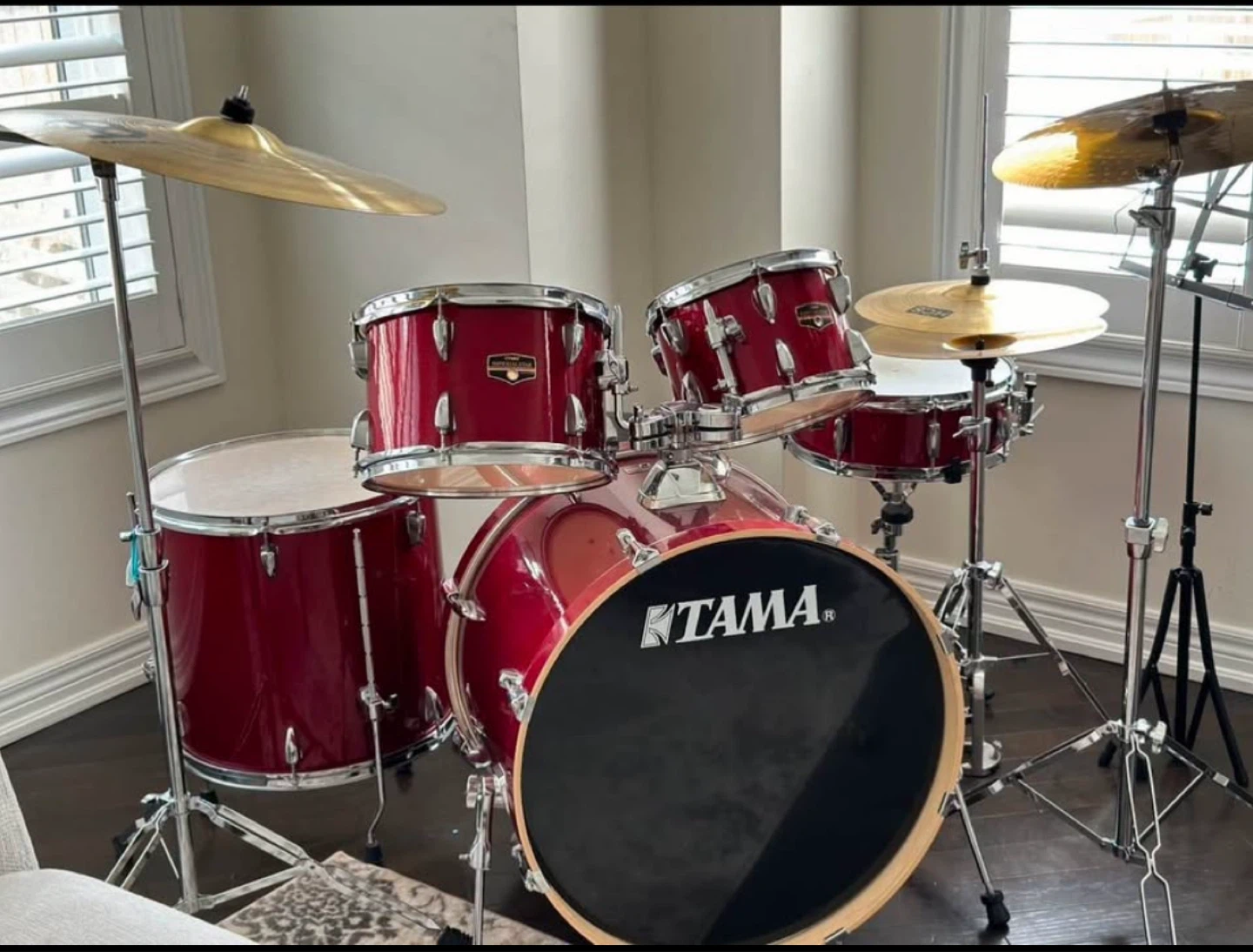 Tama Drum Set - Red - photo 3