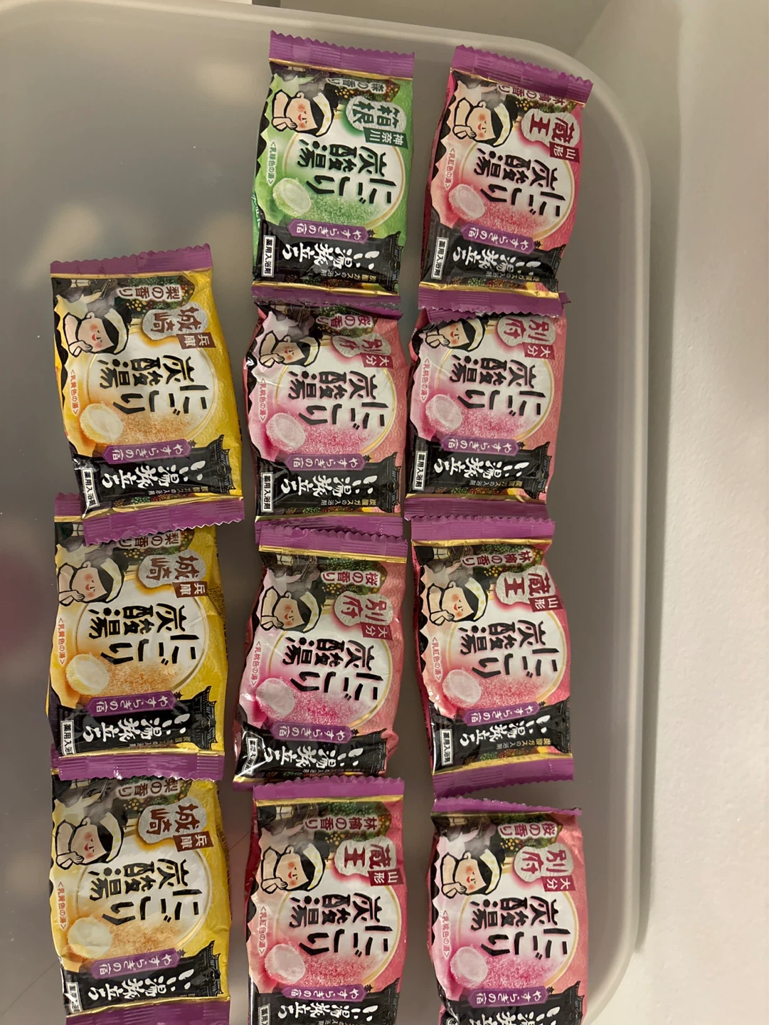 Japanese bath salt tablet
