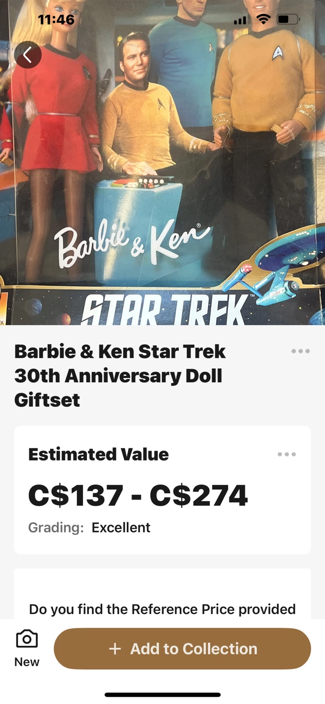 Barbie & Ken Star Trek 30th Anniversary Doll Giftset