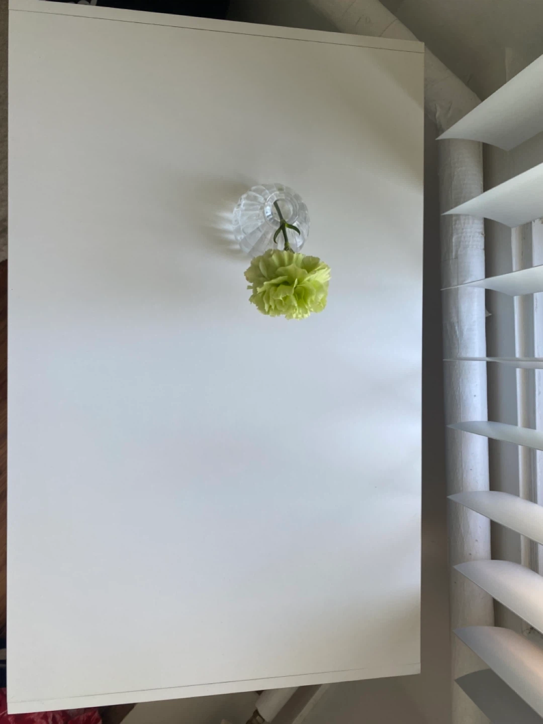 White IKEA Desk with Shelf - photo 3