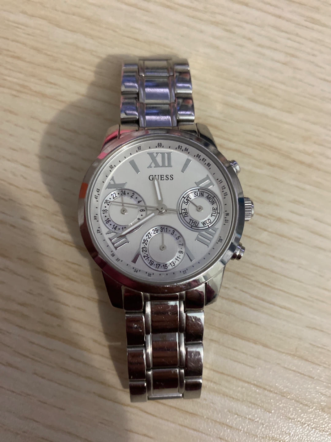 Guess Stainless Steel Multi-Function Watch