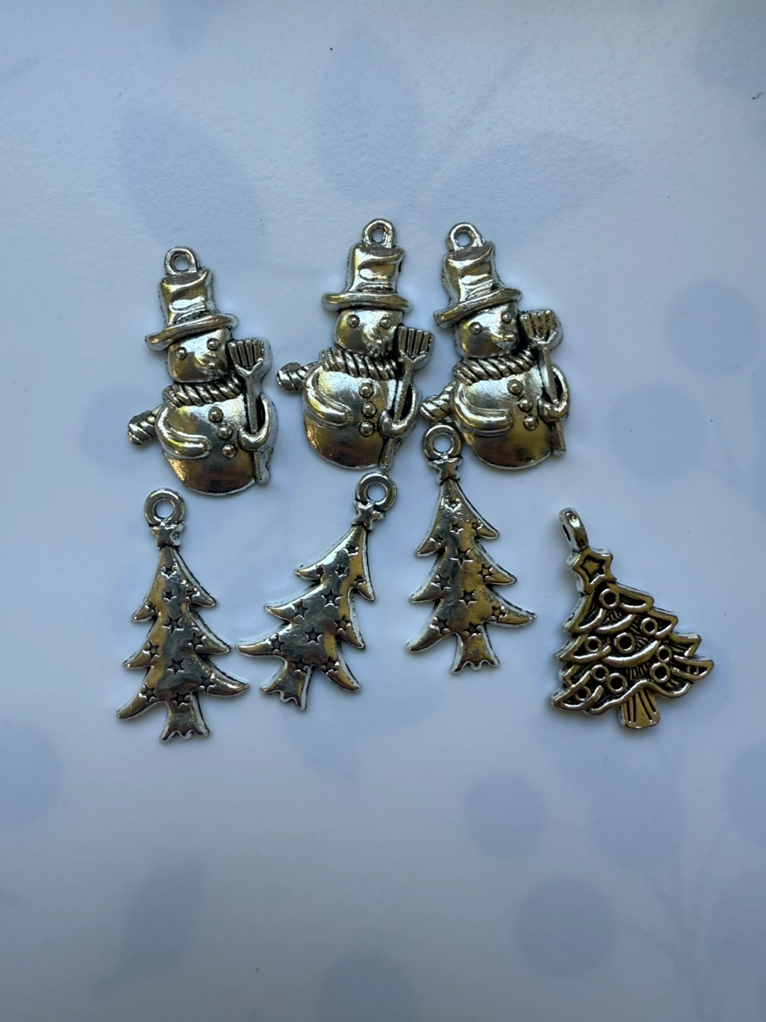 Christmas Charms - Snowmen and Trees