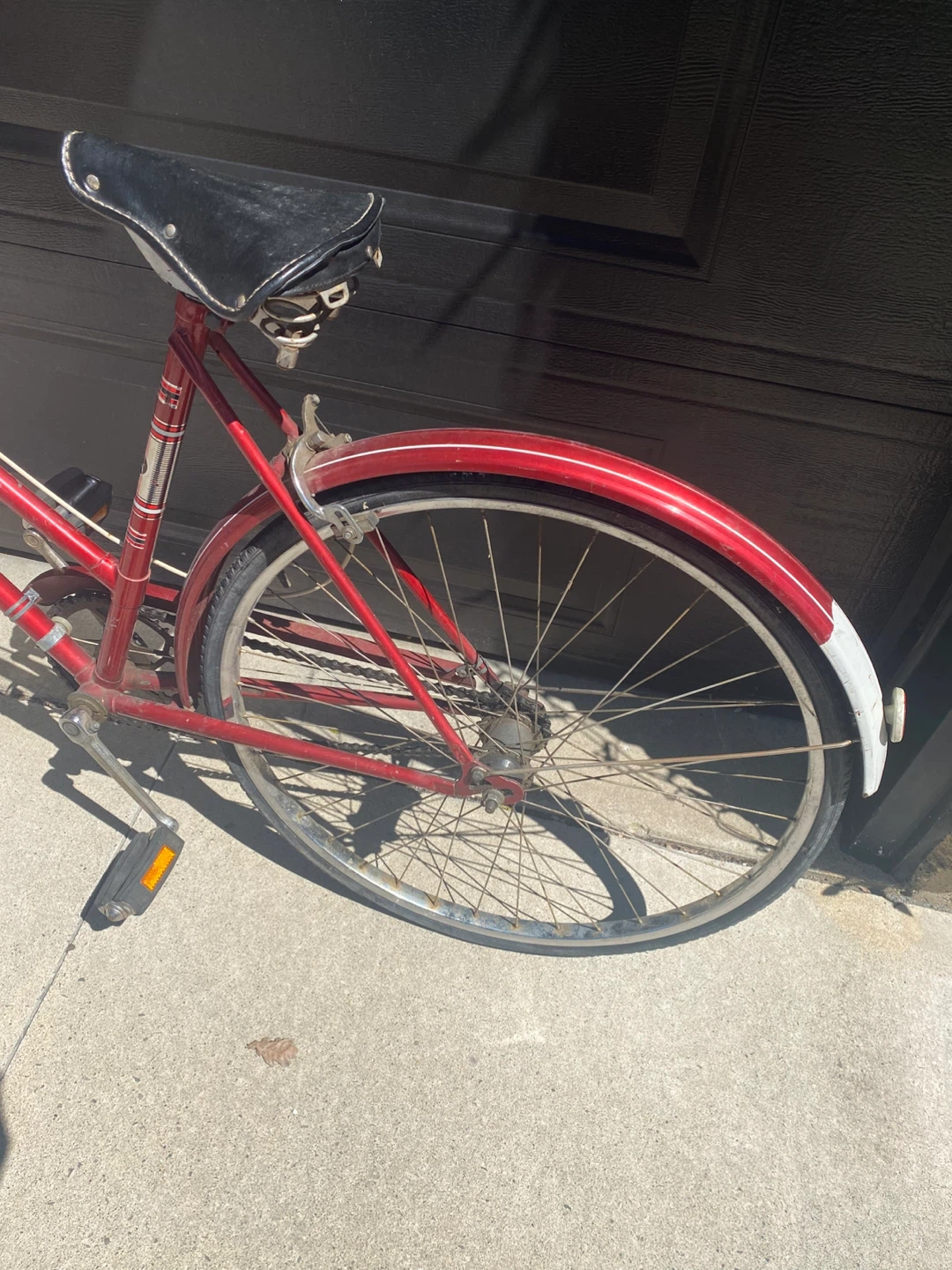 Red Cruiser Bicycle with Basket - photo 3
