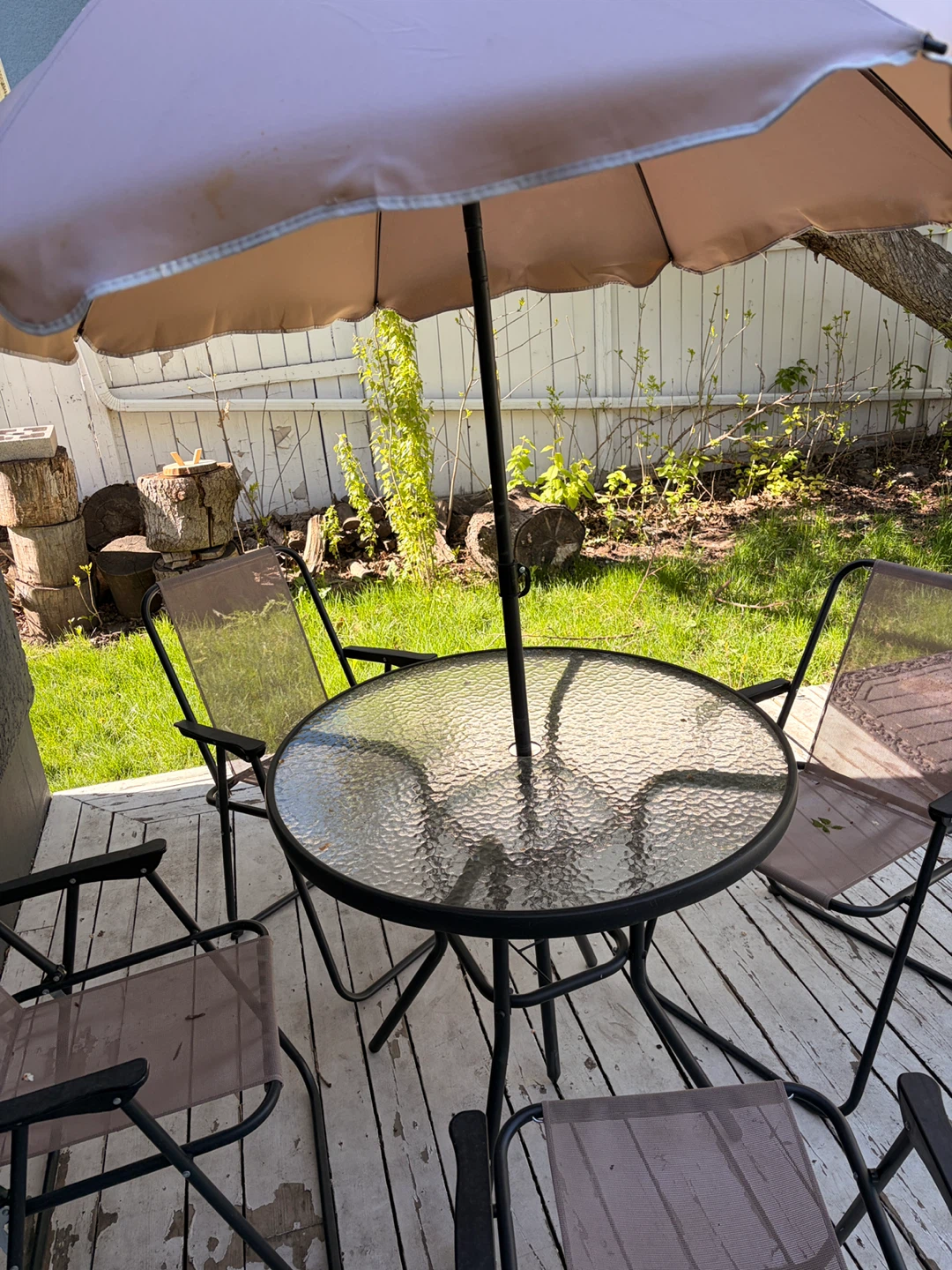 Patio Dining Set with Table and 4 Chairs - photo 3