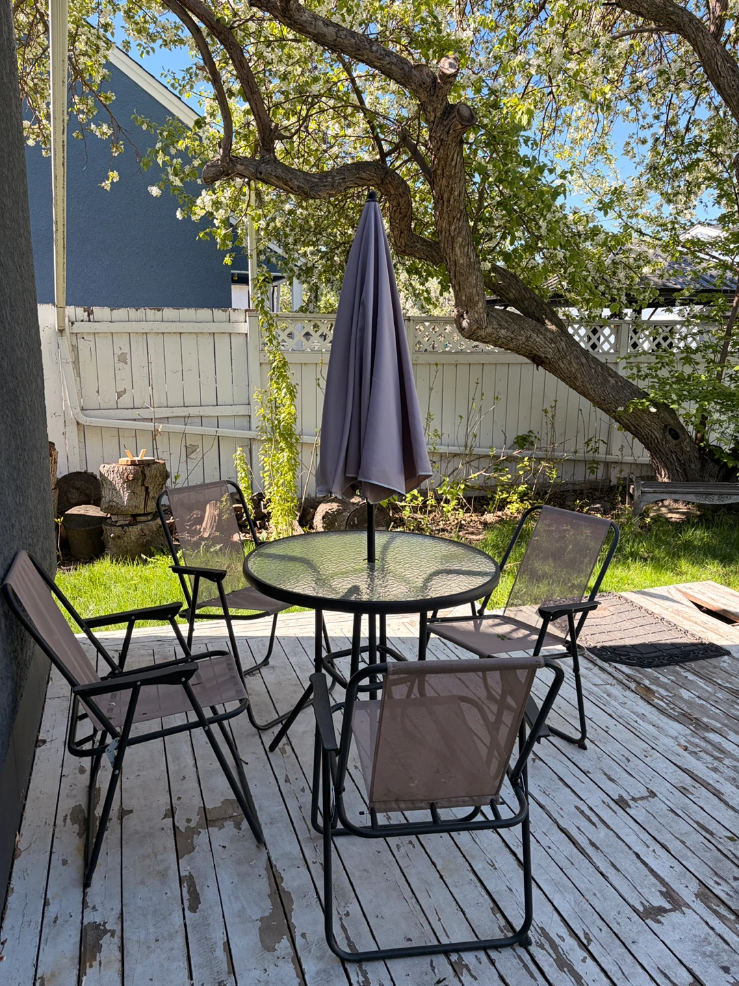 Patio Dining Set with Table and 4 Chairs - photo 2
