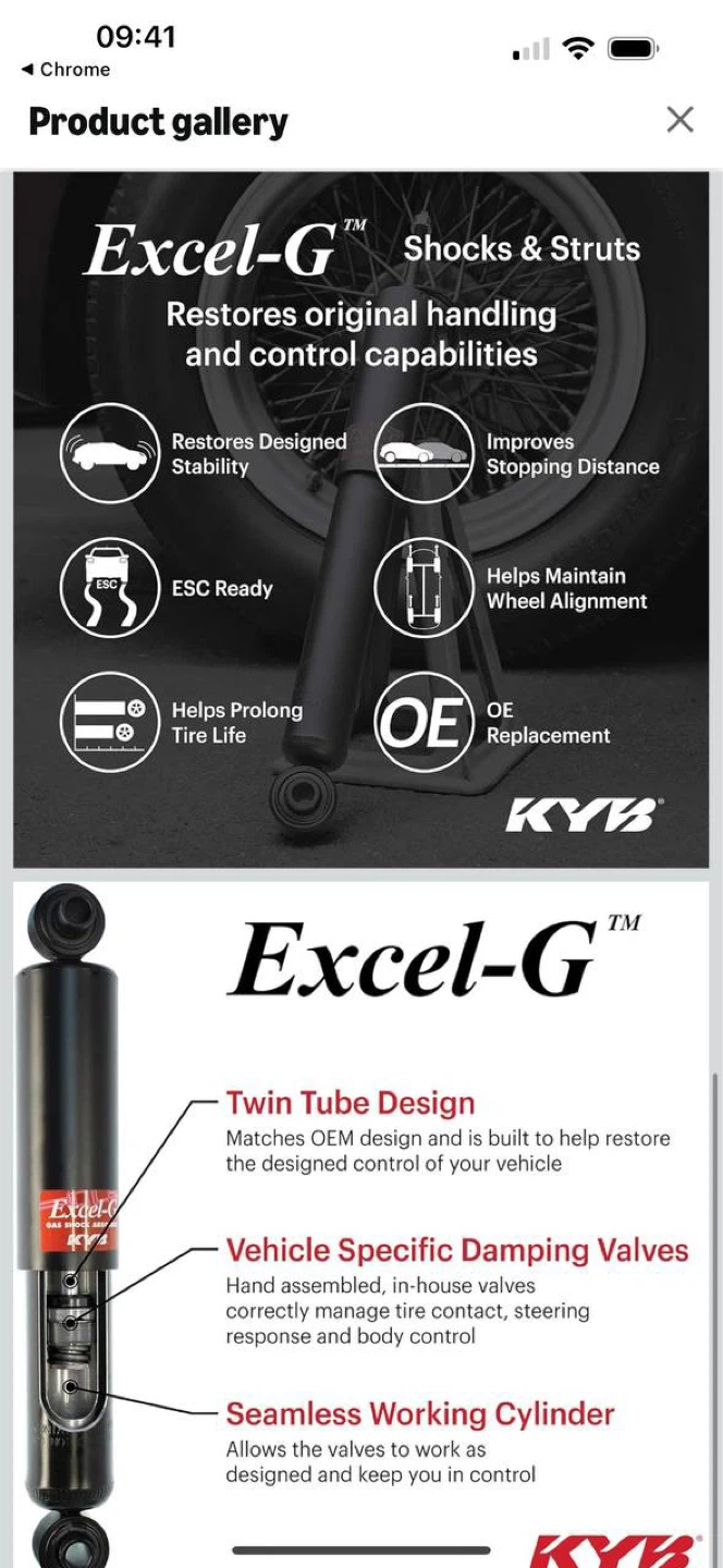 KYB Front Right Strut for Hyundai Santa Fe 2001-2006 🚗 - photo 3