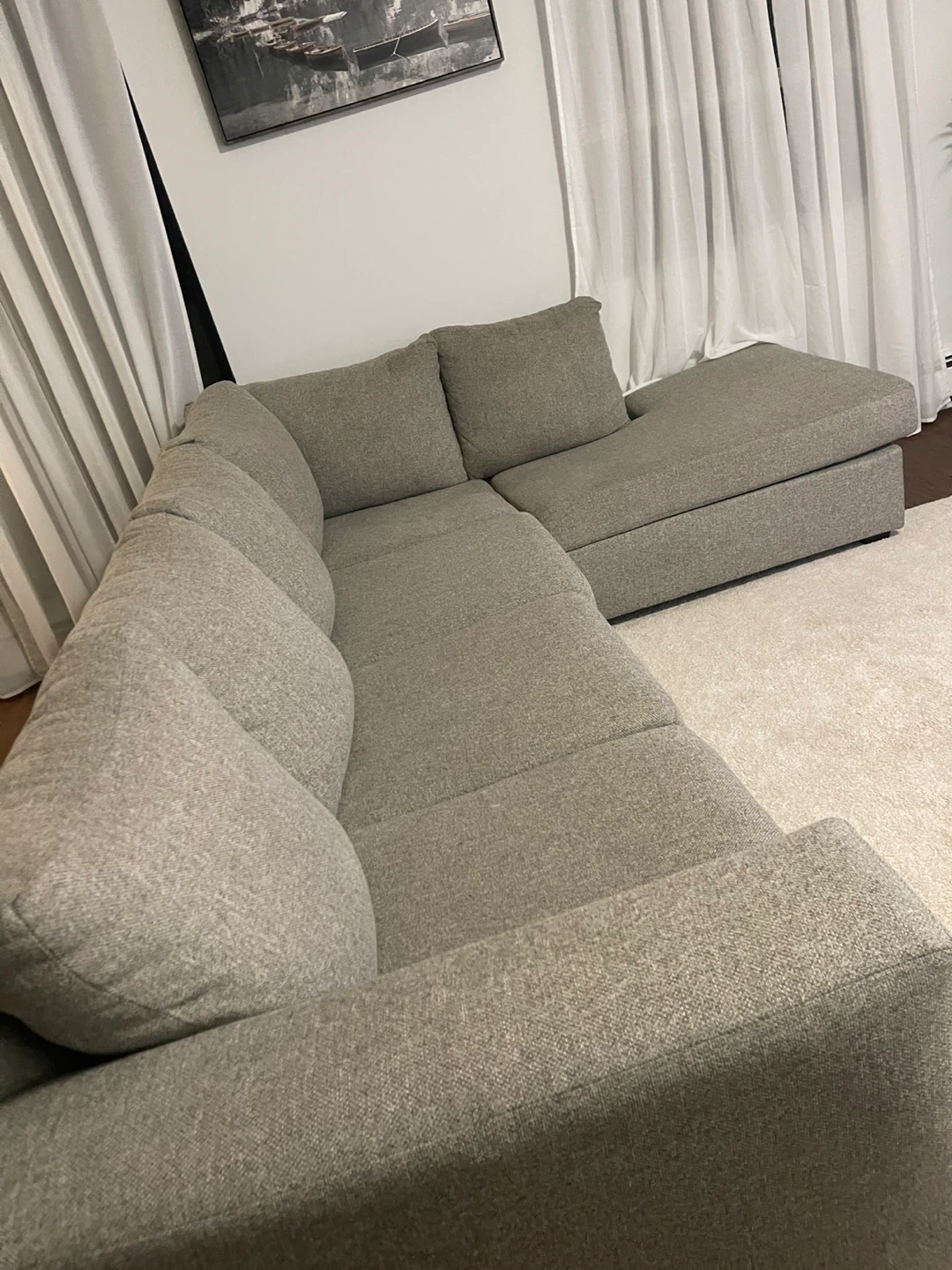 Sectional Sofa - Light Grey