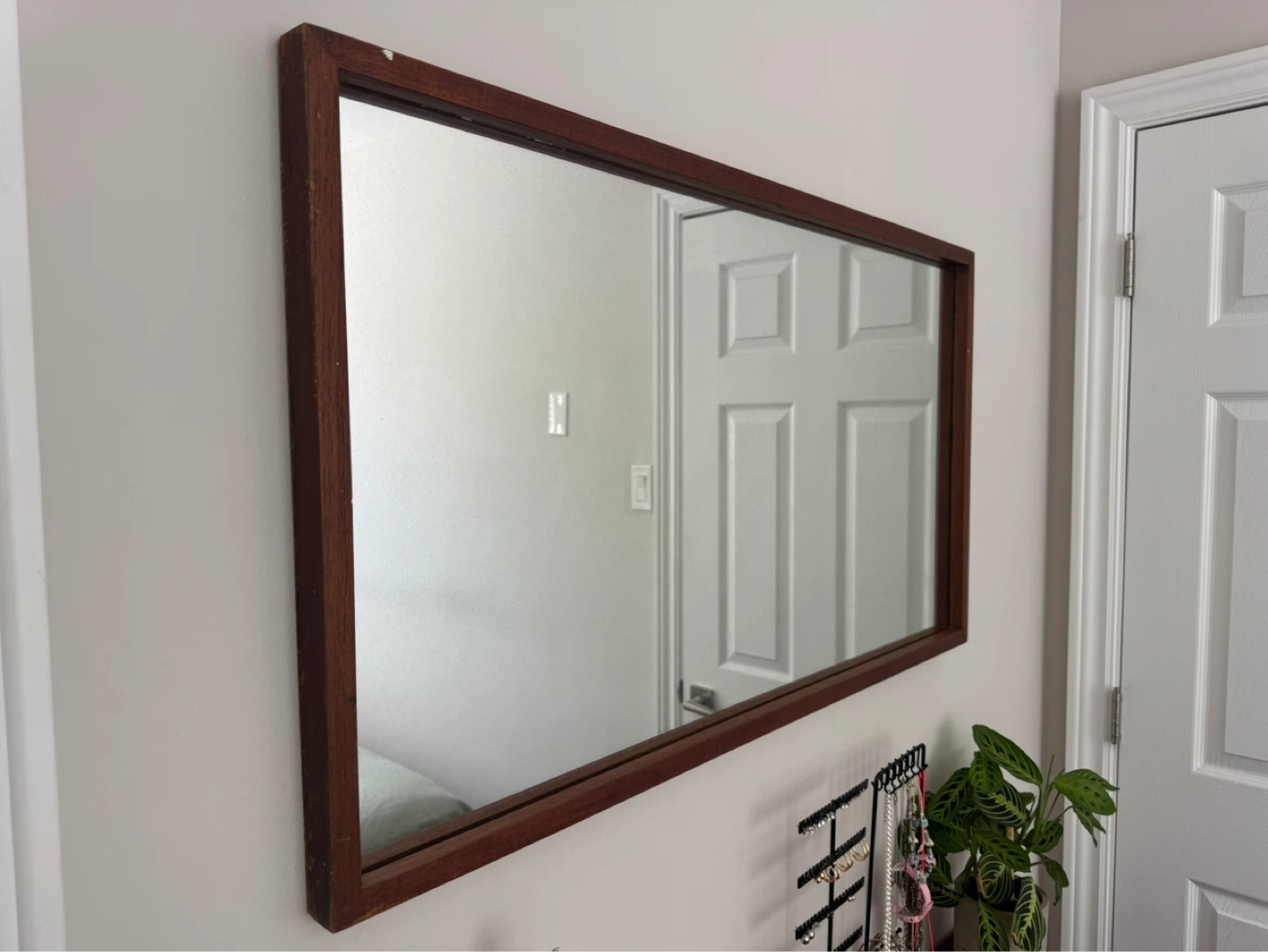 Wood Framed Mirror - photo 2