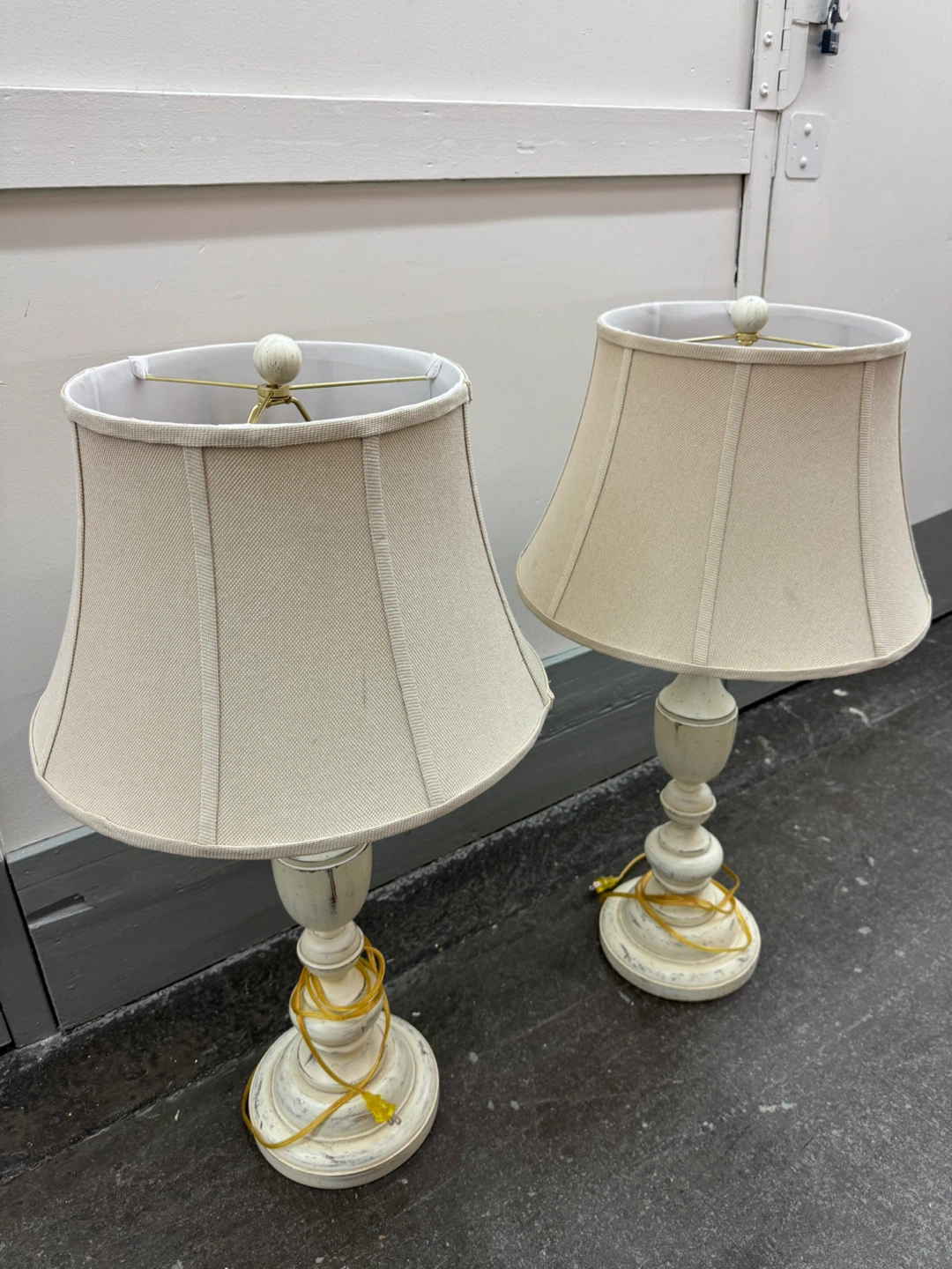 Set of 2 Rustic Farmhouse Table Lamps