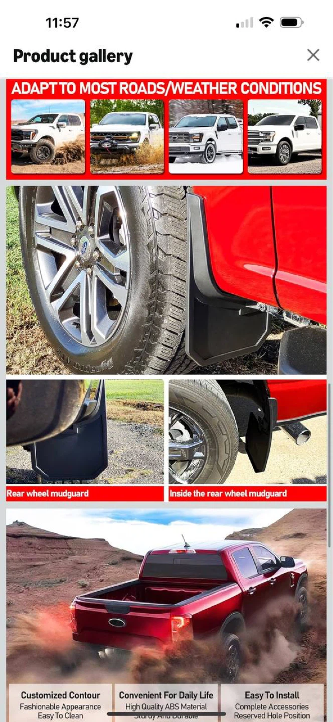XWQZ Mud Flaps for Ford F150 2021-2025 🚗 - photo 3