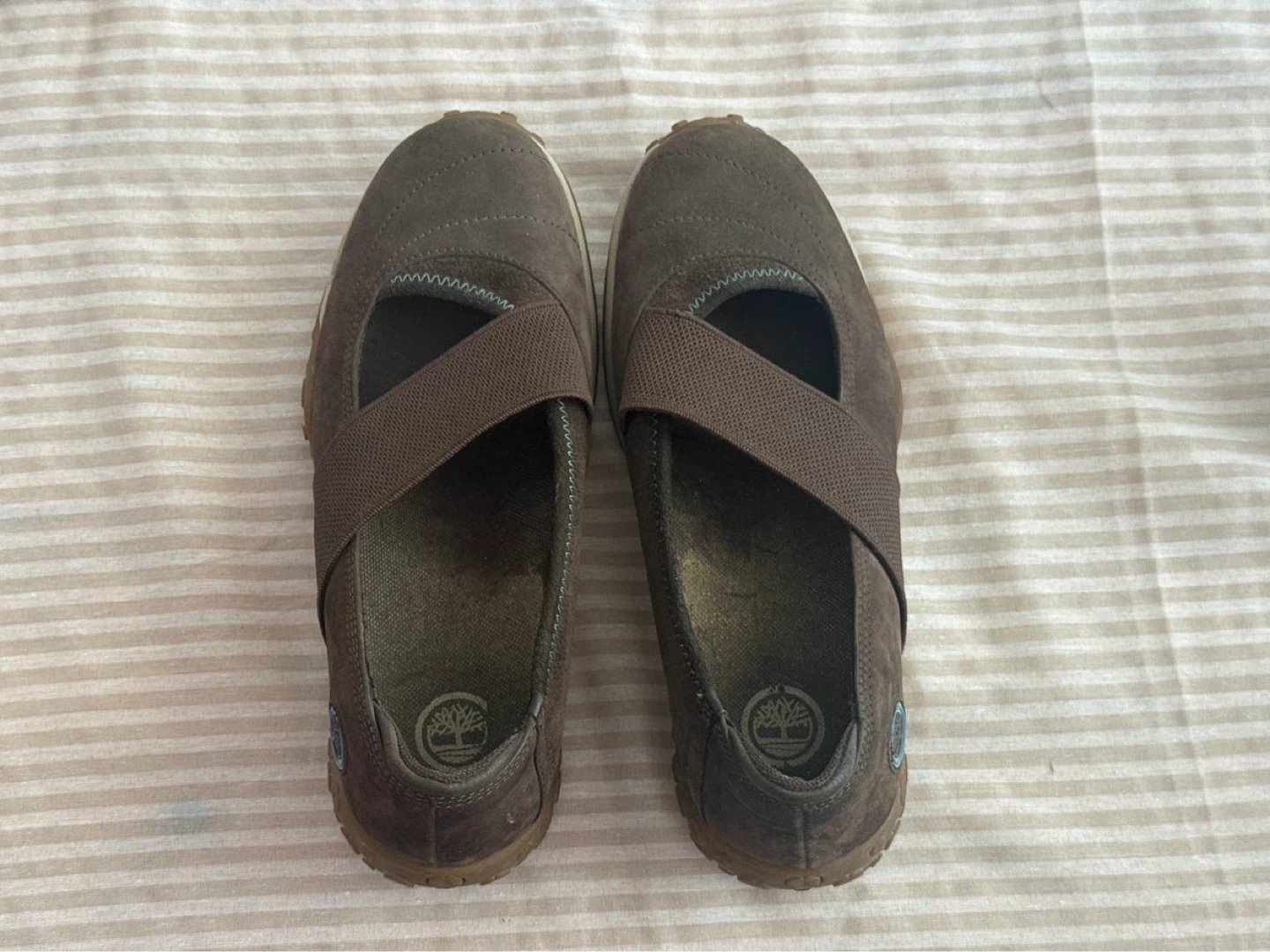 Thrifted Very Cute Timberland Brown Ballet sneakers Size 6.5
