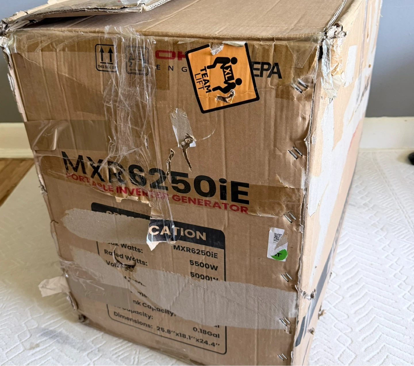 Maxpeedingrods 5500W MXR6250IE Inverter Generator - photo 4