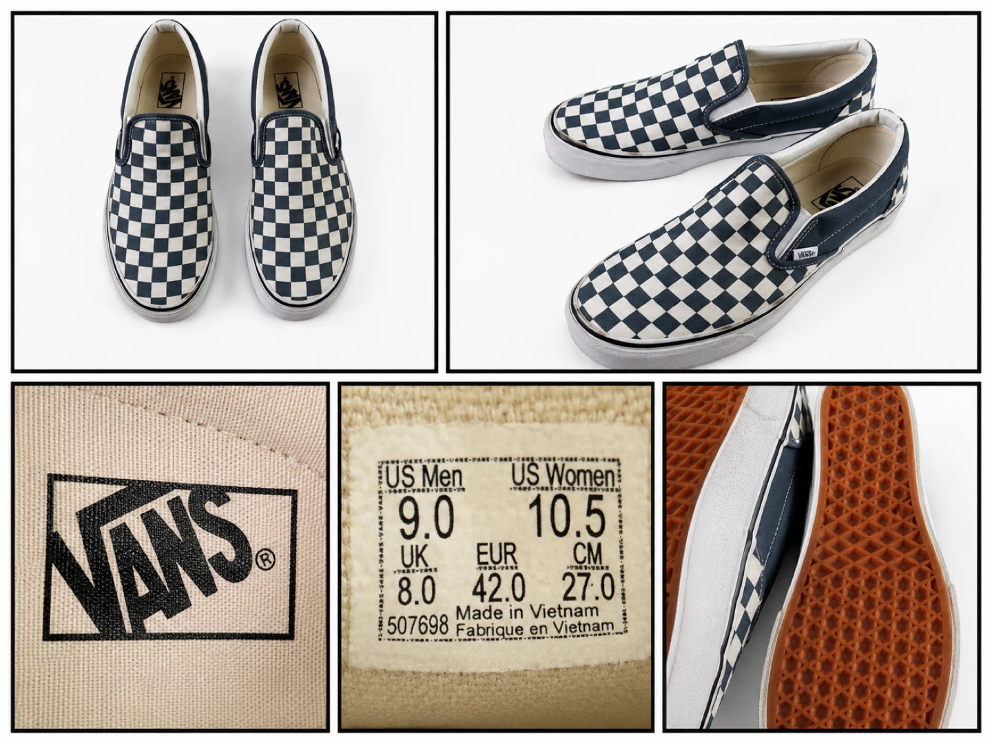 Vans Checkerboard Slip-On Shoes
