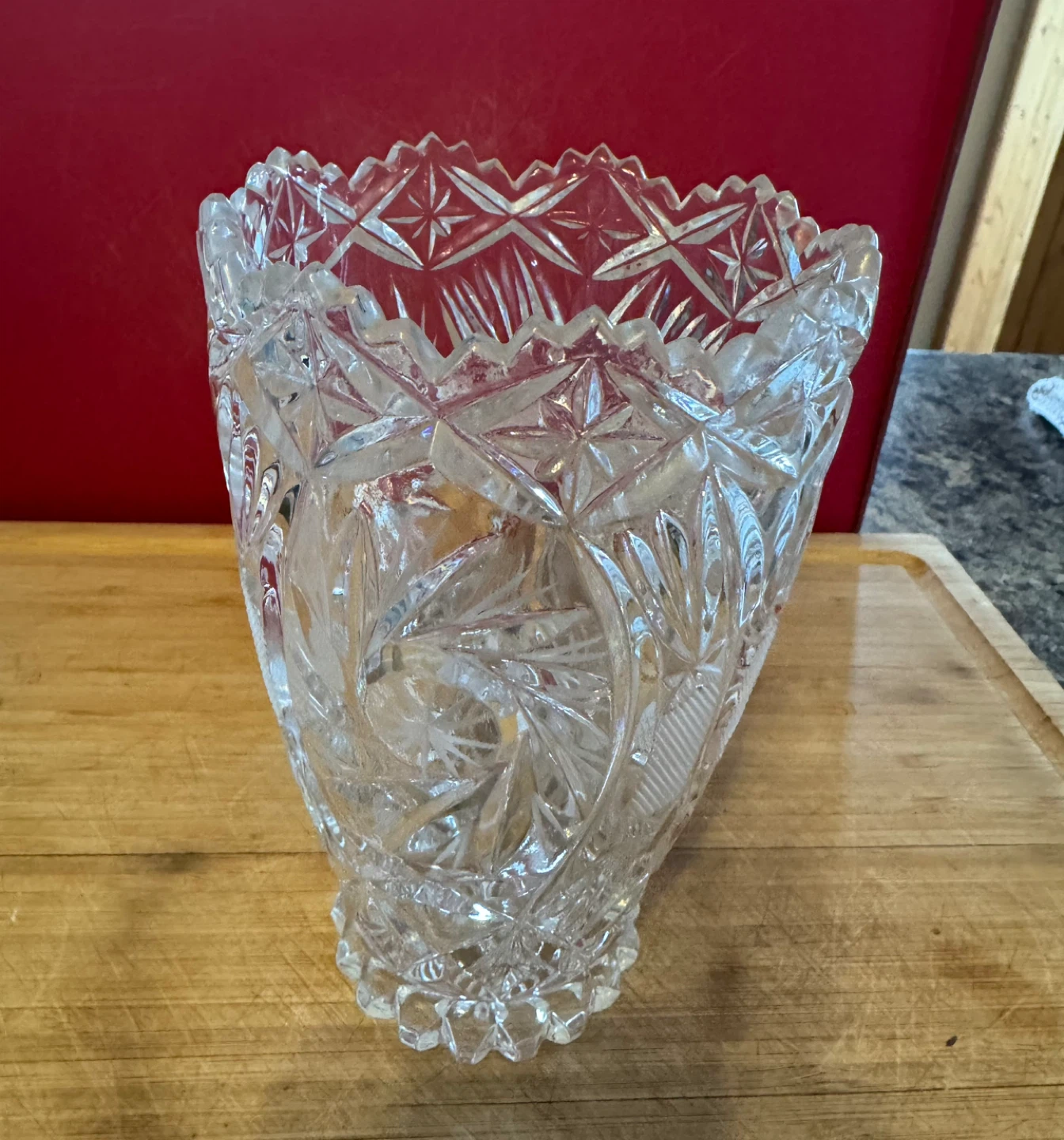 Crystal Vase and Bowl Set