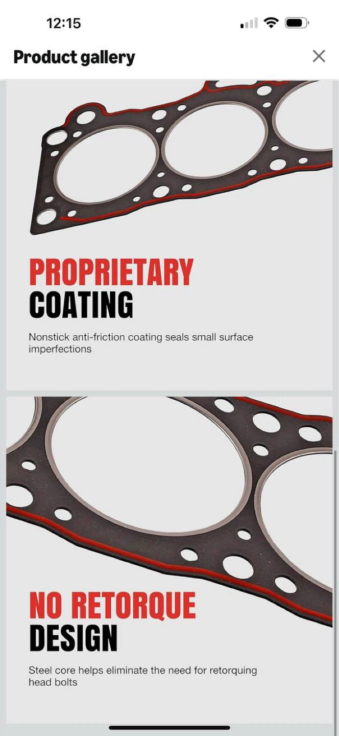 Fel-Pro 1003 Head Gasket for Chevrolet Small Block V8 265 283 l - photo 5